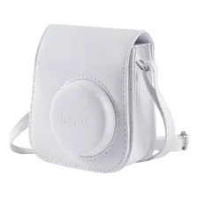 Bolsa Couro Sint Alça Câmera Instax Mini 12 - Branco 