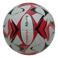 Bola De Futebol Campo Topper Slick Colorful Esporte Em Pvc * Cor Vermelho