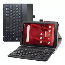 Funda Para Teclado Orbic Tab8 5g, Funda De Cuero Pu Con T...