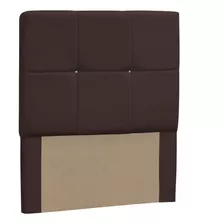 Cabeceira Solteiro Vênus 90cm Suede Marrom - D'monegatto