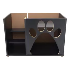 Casa Cama Cachorro Gato Pets Com Escada - Tedy Preto 