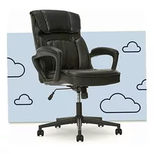 Serta Style Hannah I Office Chair, Bonded Leather, Black