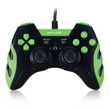 Joystick Gamer Multilaser Js091 Ps3/pc Color Negro/verde