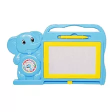 Quadro Mágico Lousa Infantil Educativo Elefante Azul Dm