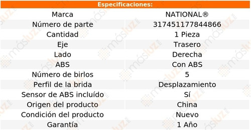 1- Maza Trasera Derecha Con Abs Freestar 2004/2007 National Foto 3