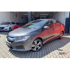 Honda City Lx 1.5 2017 Cvt + Bancos De Couro!