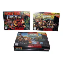 3 Cajas Custom Para Juegos Donkey Kong Country (solo Cajas)