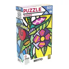 Puzzle 500 Peças Flower Romero Britto Grow