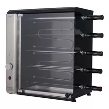 Churrasqueira Elétrica Vertical 5 Espetos Stand Titan Cor Preto 110v