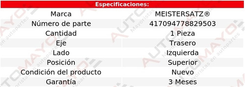 1 - Horquilla Tras Izq Sup Metz S6 V6 2.8l Audi 02-03 Foto 2