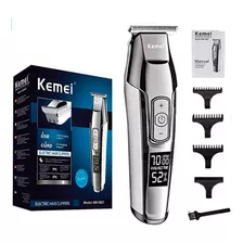 Maquina Cortar Cabelo E Barba Acabamento Kemei Km 5027 