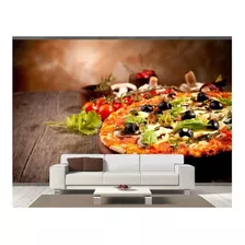 Adesivo De Parede Rodízio Pizza Gourmet 3d 12m² Al132