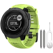 Malla De Silicona Garmin Instinct 2/ Solar/ Tactical Verde