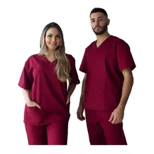 Pijama Cirúrgico Conjunto Hospitalar-masculino-scrub-oxford