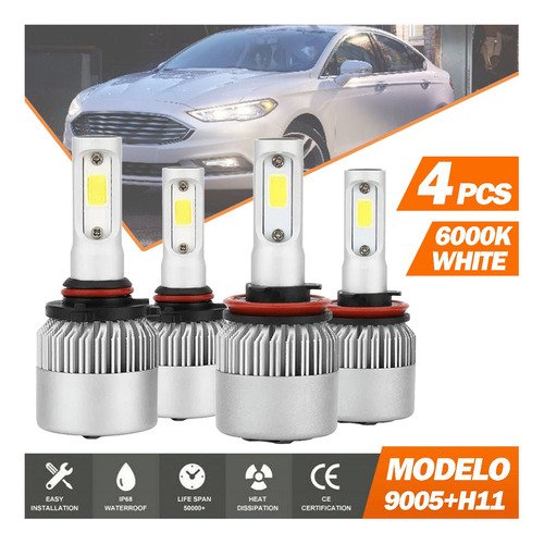 Kit Faros Delanteros Led Luz Alta Y Luz Baja Para Ford Ford Five Hundred