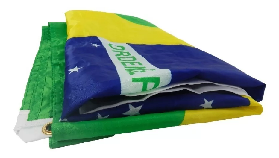 Promoção 2 Bandeiras Do Brasil Grandes Oficial Ilhós Mastros