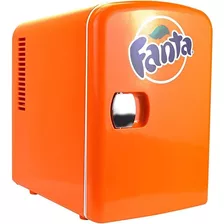 Mini Enfriador Coca-cola 4 Litros Color Naranja Fanta
