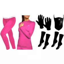 Conjunto Termico Alpina + Guantes + Mascara + 2p Medias Sti