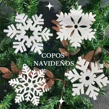 Copos De Acrilico Blanco Pack De 10pz_esferas Navideñas