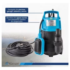 Bomba Desagote Achique Vasser Agua Sucia 1/2 Hp 6 M Cable