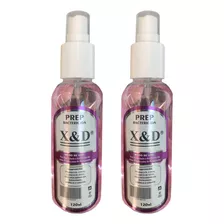 Kit C/2 Spray Preparador X&d 120ml Para Cuidados Da Unha Gel Cor Rosa