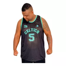 Regata Plus Size Dry-fit Boston Celtics Basquete