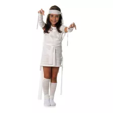 Fantasia De Múmia Infantil Roupa De Halloween Múmia Menina