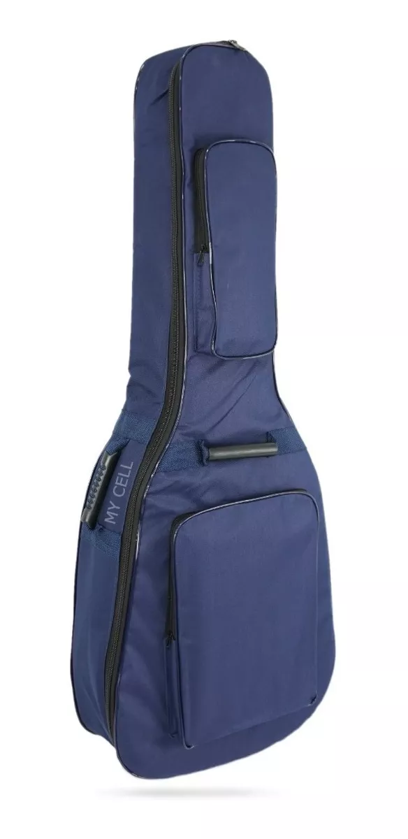 Capa De Violão Classico Acolchoada Azul Modelo Luxo Bag 
