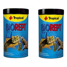 Kit 2x Biorept W 300g/1000ml Alimento P/ Tartaruga Aquática