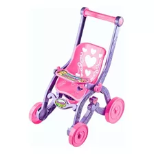 Carrinho Boneca Baby Car Princesas Florzinha Brinquemix Cor Lilás/rosa