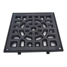 Rejilla De Piso Plástica Reforzada Pvc 20 X 20 Cm Negra