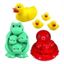 Animales Goma Para Baño Chifle Divertido Jugar Agua Bebe Rg