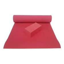 1 Colchonete Soft Mat Yoga Pilates 170x60cmx5mm+2 Tijolinho