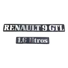 Kit Emblemas Renault 9 Gtl 1,6 Litros
