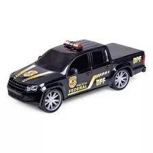 Miniatura Carro Policia Federal Força & Ação 34.5cm Poliplac Cor Preto