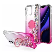 Funda Para iPhone 11 Glitter Hot Pink Worlmom