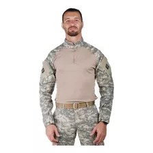 Camiseta Combat Shirt Bélica - Camuflado Digital Areia