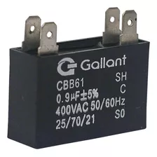 Capacitor Cbb61 Gallant 0.9mf +-5% 400vac Gcp09s00a-pt400