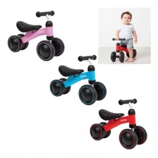 Bicicleta De Equilíbrio Bebê Infantil Sem Pedal 4 Rodas Buba