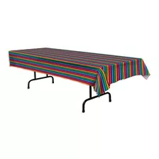 Beistle 58225 Cubierta De Mesa Fiesta, 54 X 108 , Multicolo