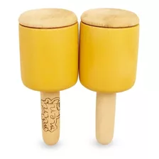 Maracas De Madera Minimento Instrumento Musical