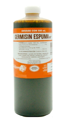 Germisin Espuma Nf* 500 Ml Farmacéuticos Altamirano