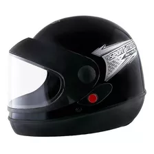 Capacete Para Moto Integral Pro Tork Sport Moto Sport Moto Preto Solid Tamanho 60 