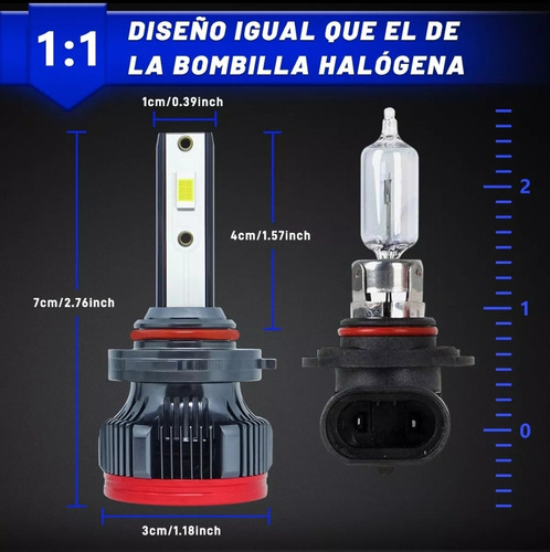 6focos Led Hyundai Hb20 2023 Y 2024 Drl Alta Baja Y Auxiliar Foto 4