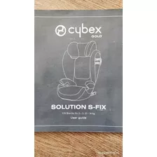 Silla De Auto Cybex, Modelo Solution S-fix.