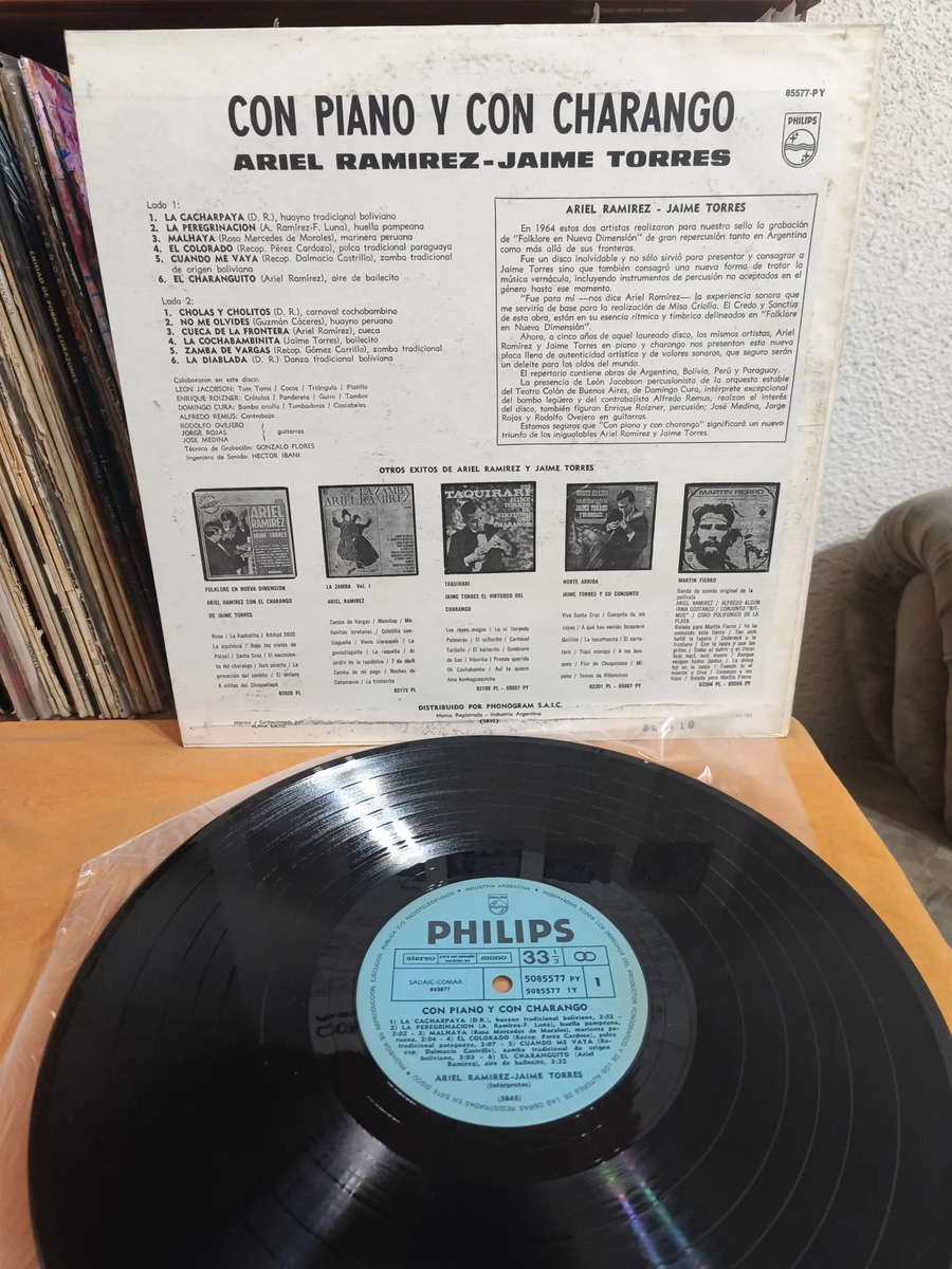 Ariel Ramirez / Jaime Torres - Con Piano Y Con Charango - vinilo 1969