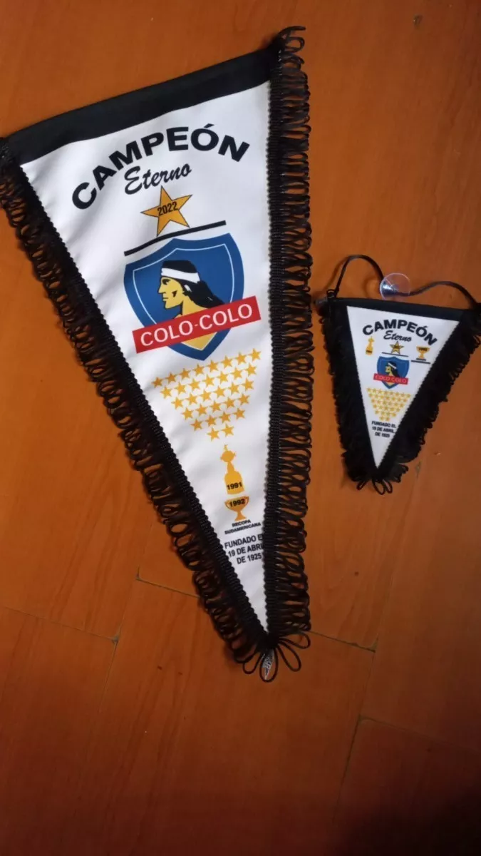 Banderín Y Colgante Para Auto De Colo-colo Campeón 2022