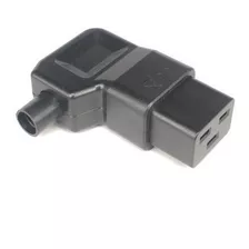 Plugue De Conector Iec320 - C19 - 90graus 16a -250v - Preto