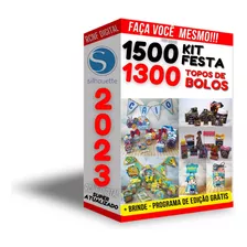 Kit Festas Prontas Arquivo Corte Silhouette, Topo De Bolo