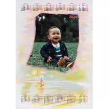 Kit Imprimível - Calendários 2024 - Png P/ Personalizar Nº 5